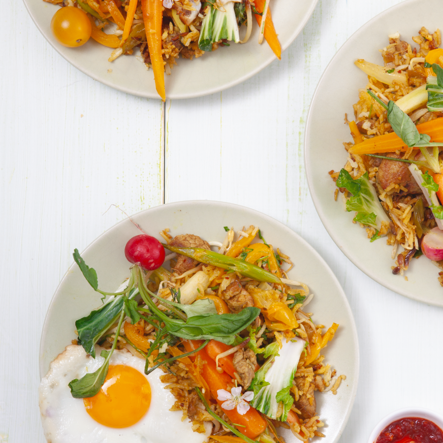 Nasi met lentegroenten