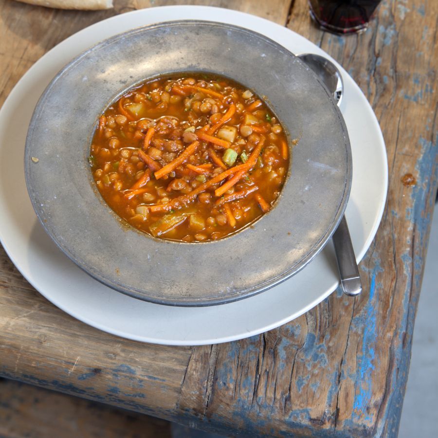 Wintersoep met linzen