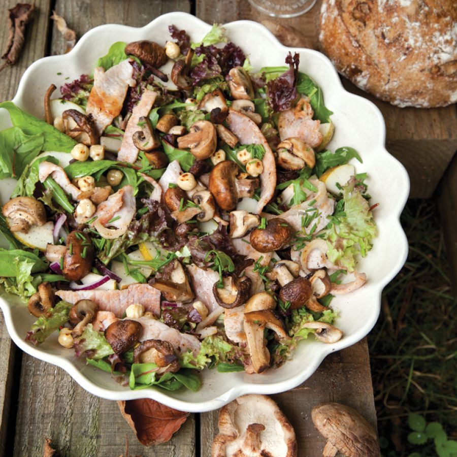 Rijk gevulde herfstsalade