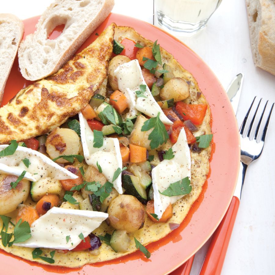 Du pain, du vin et du omelette paysanne