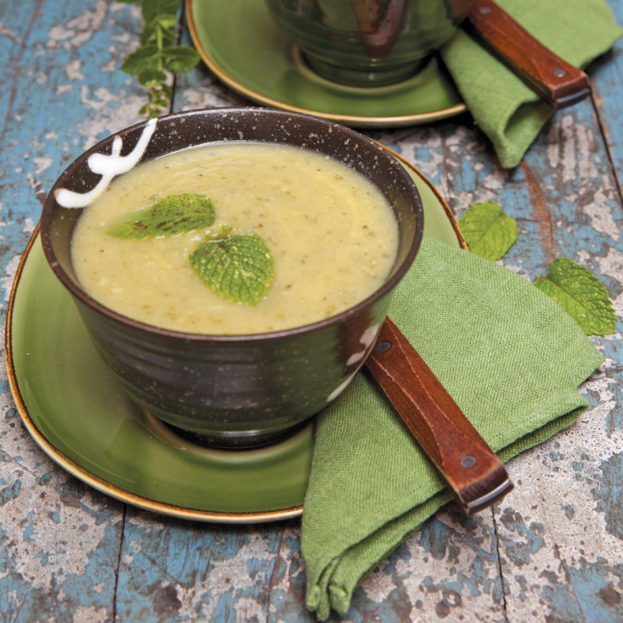 courgettesoep met munt