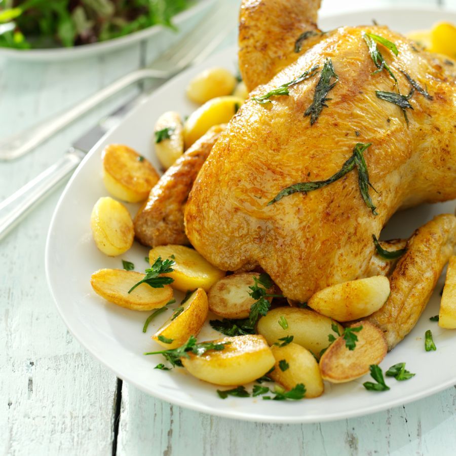 Kip uit de oven met dragon