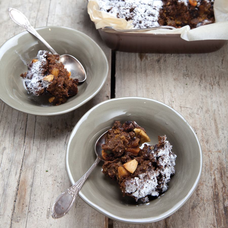 Broodtaart met gedroogd fruit