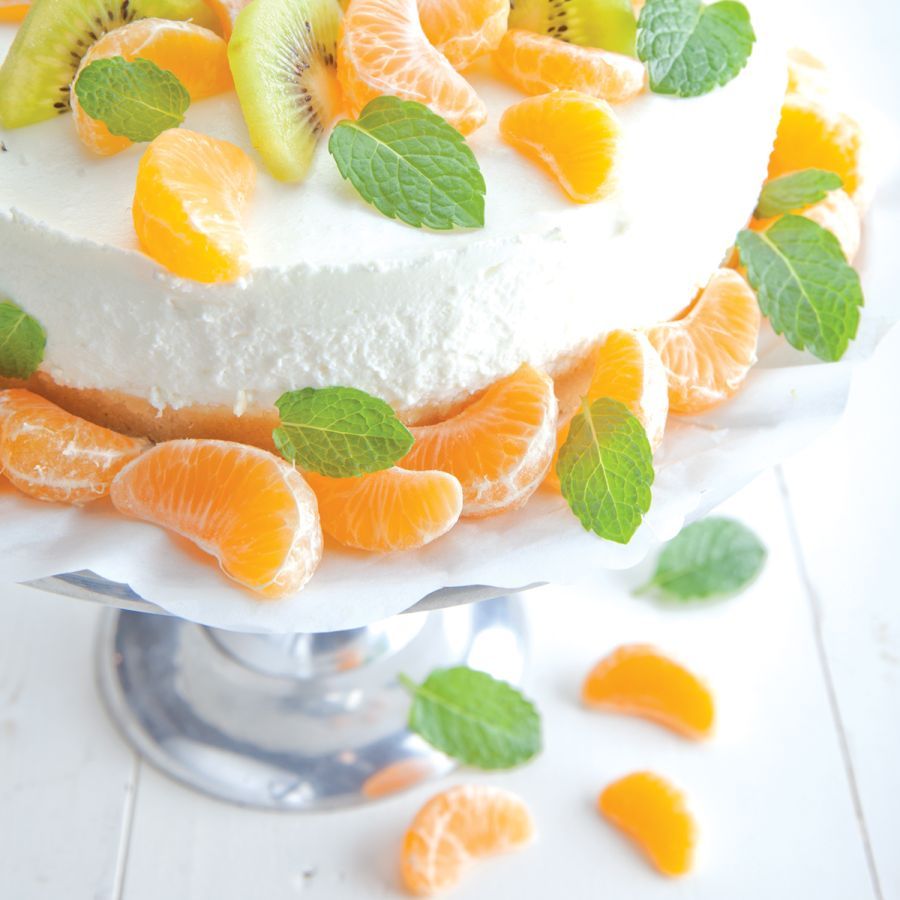 Yoghurttaart met fruit