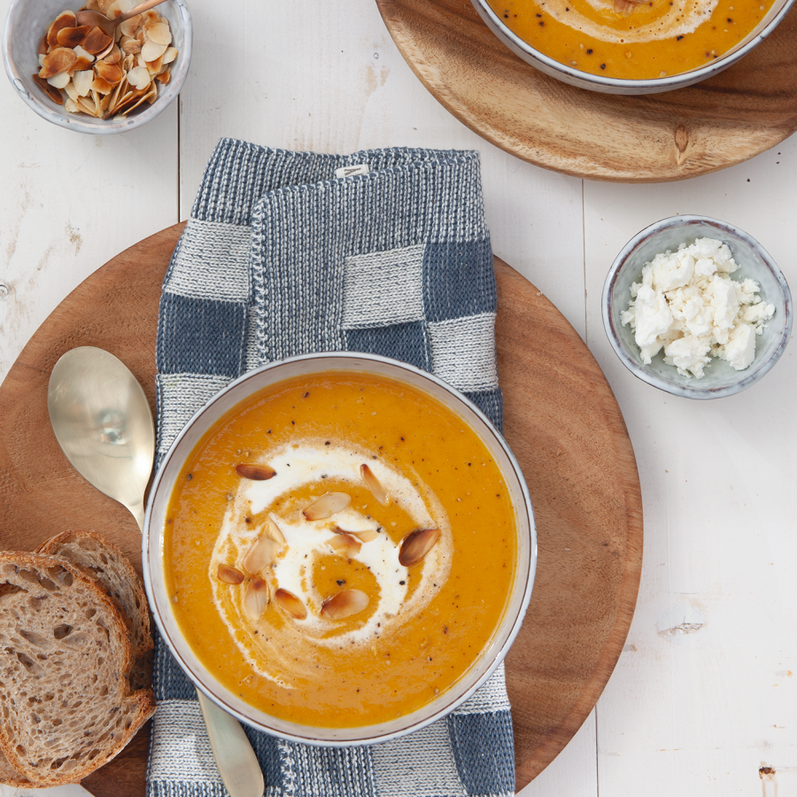 Wortelsoep met gember en sinaasappel