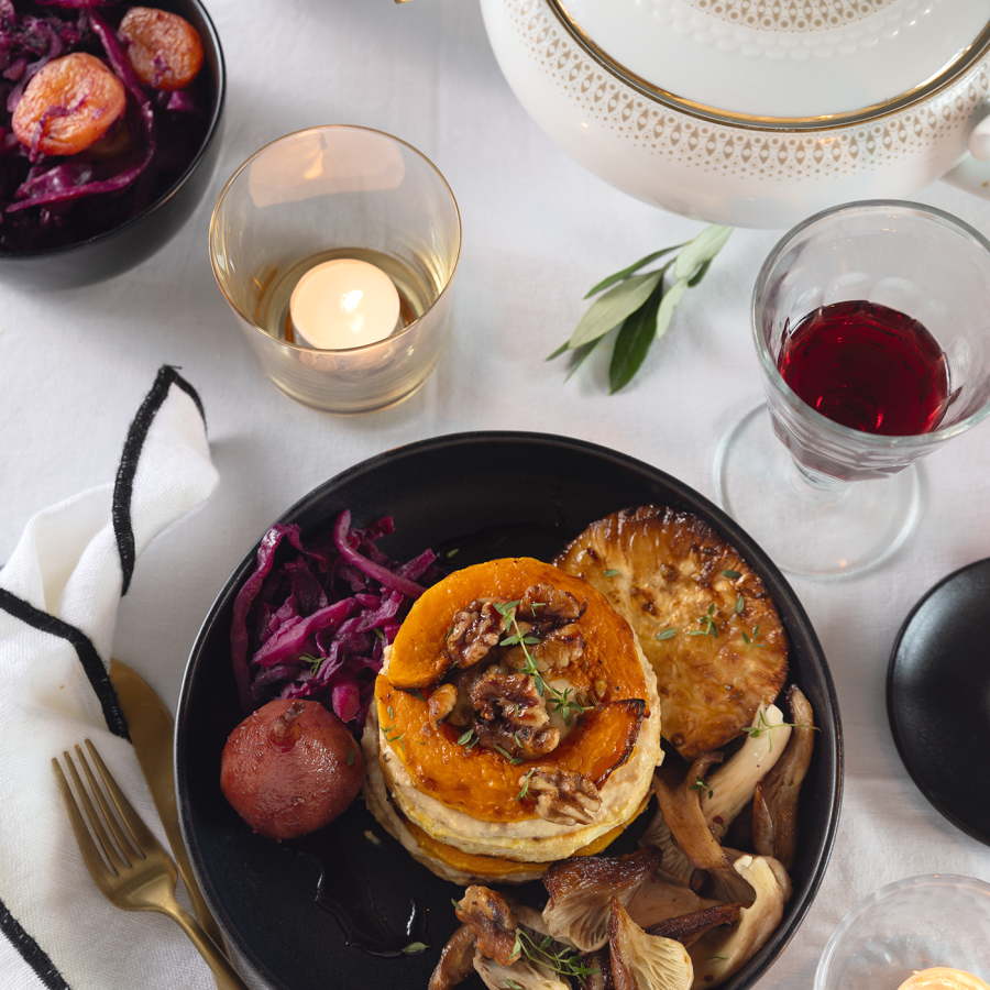 Torentje van geroosterde groenten