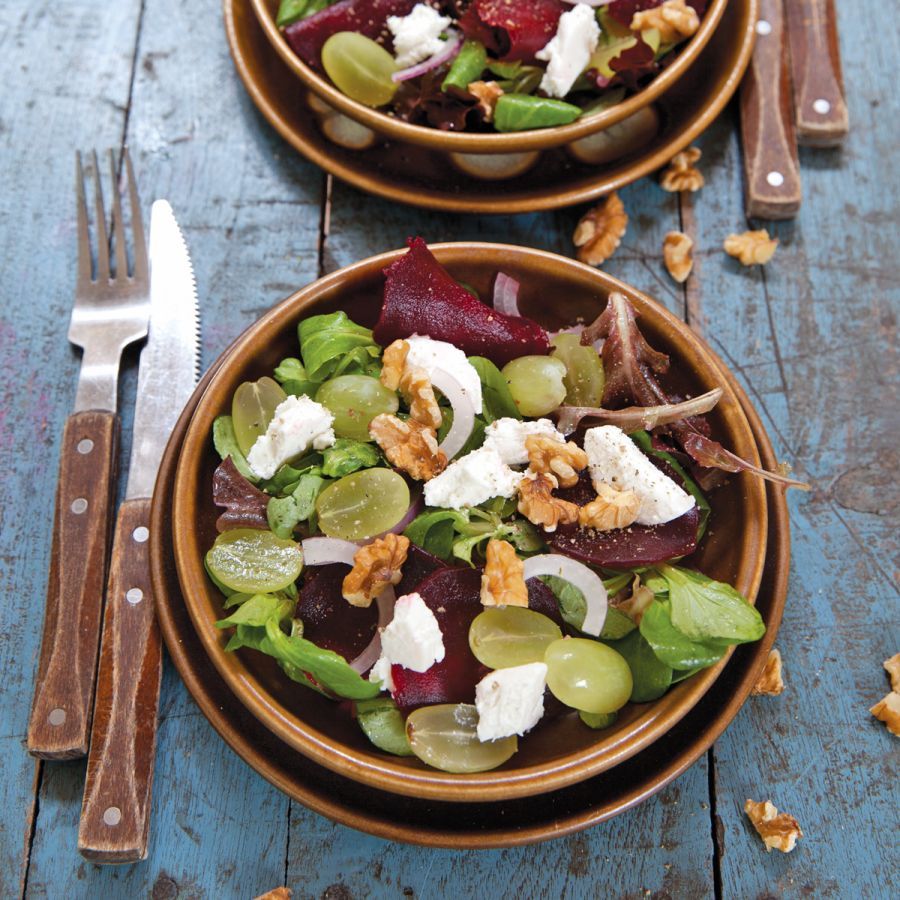Herfstsalade met rode biet