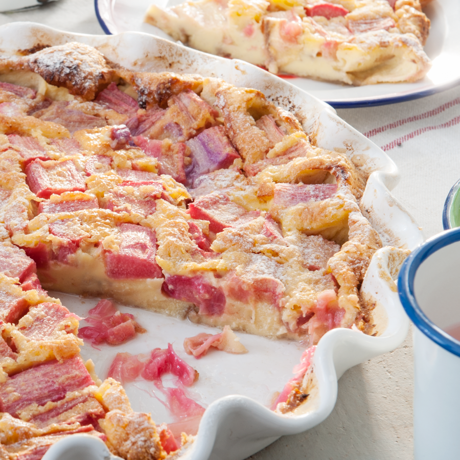 Clafoutis met rabarber