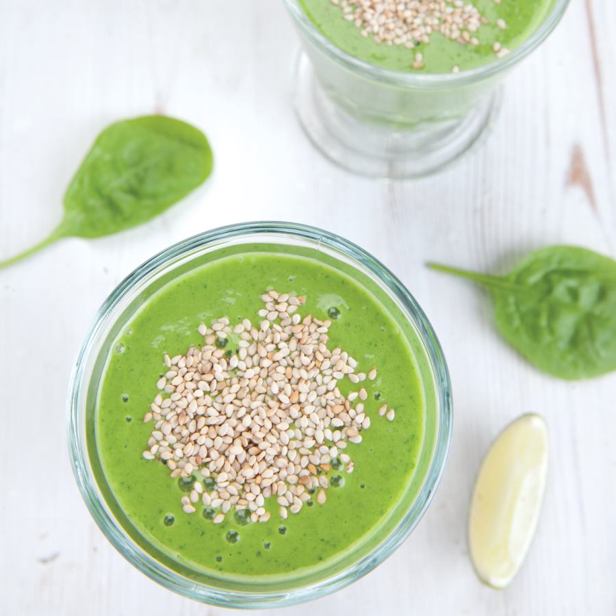 Groene yoghurt smoothie