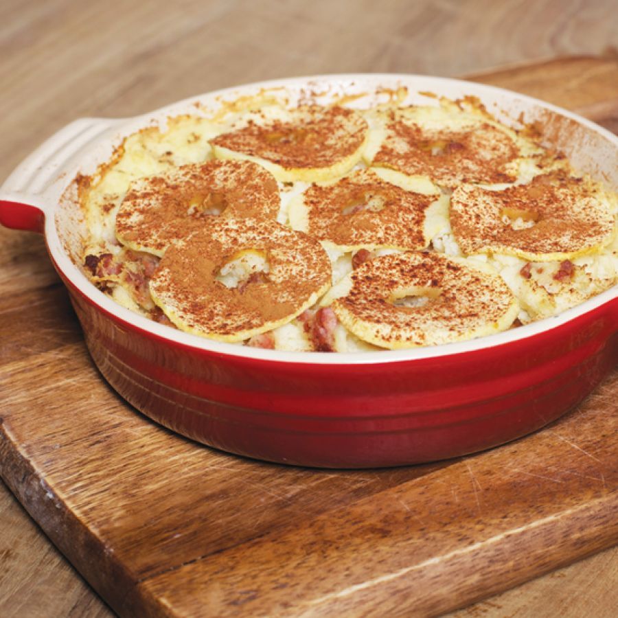 Zuurkoolschotel met appel