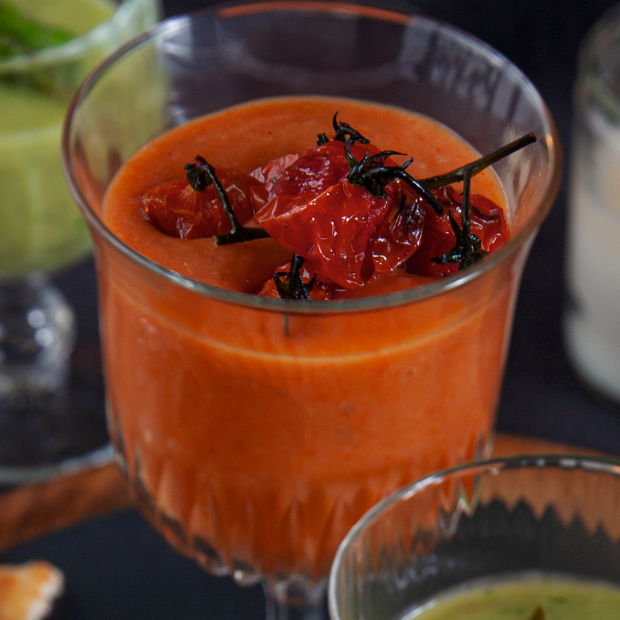 Kerstsoep paprika tomaat