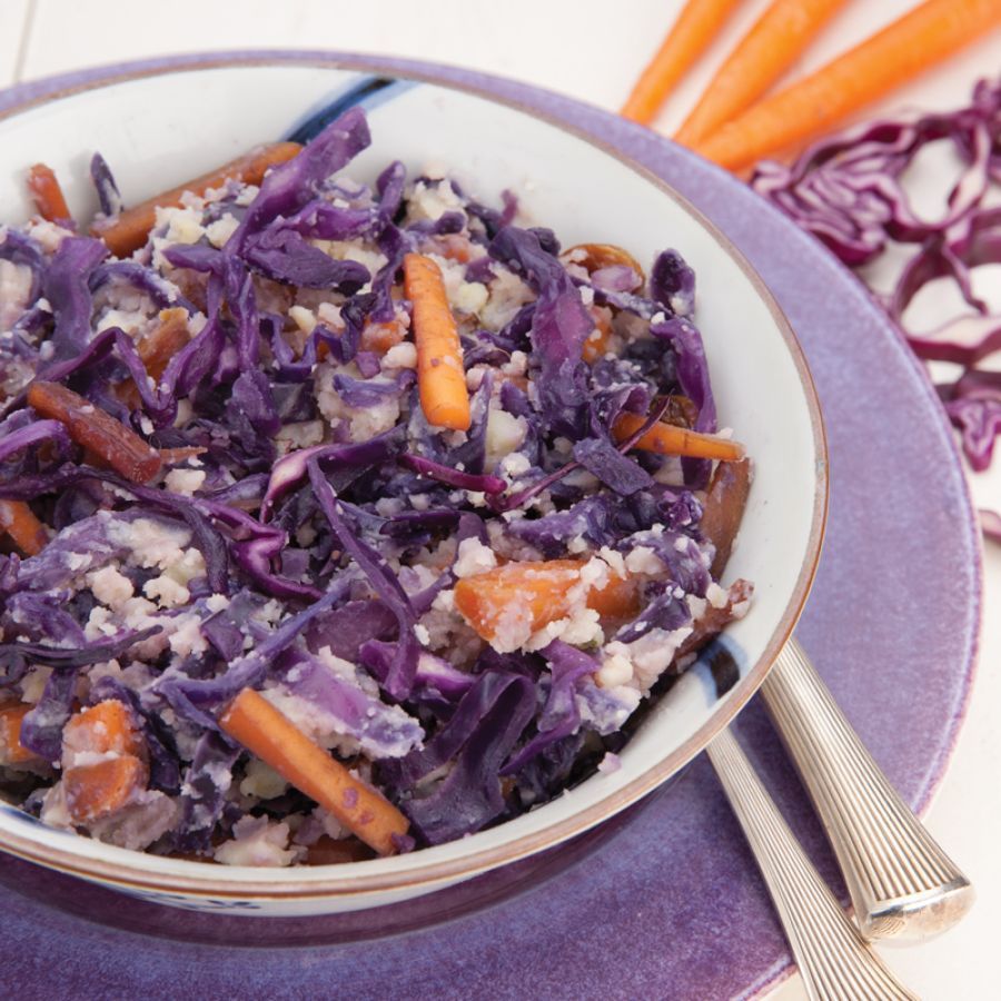 Rodekool wortel stamppot