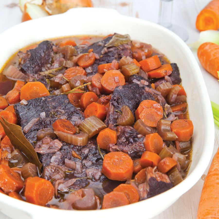 Stoofvlees met rode wijn