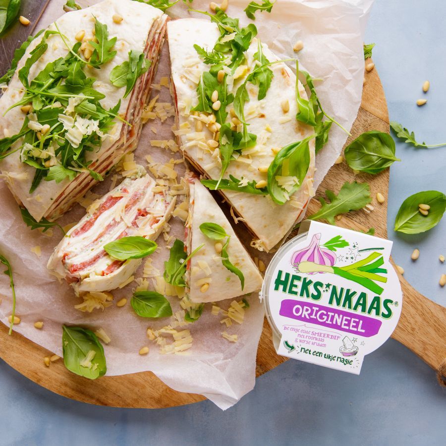 Wraptaart met carpaccio en Heks’nkaas