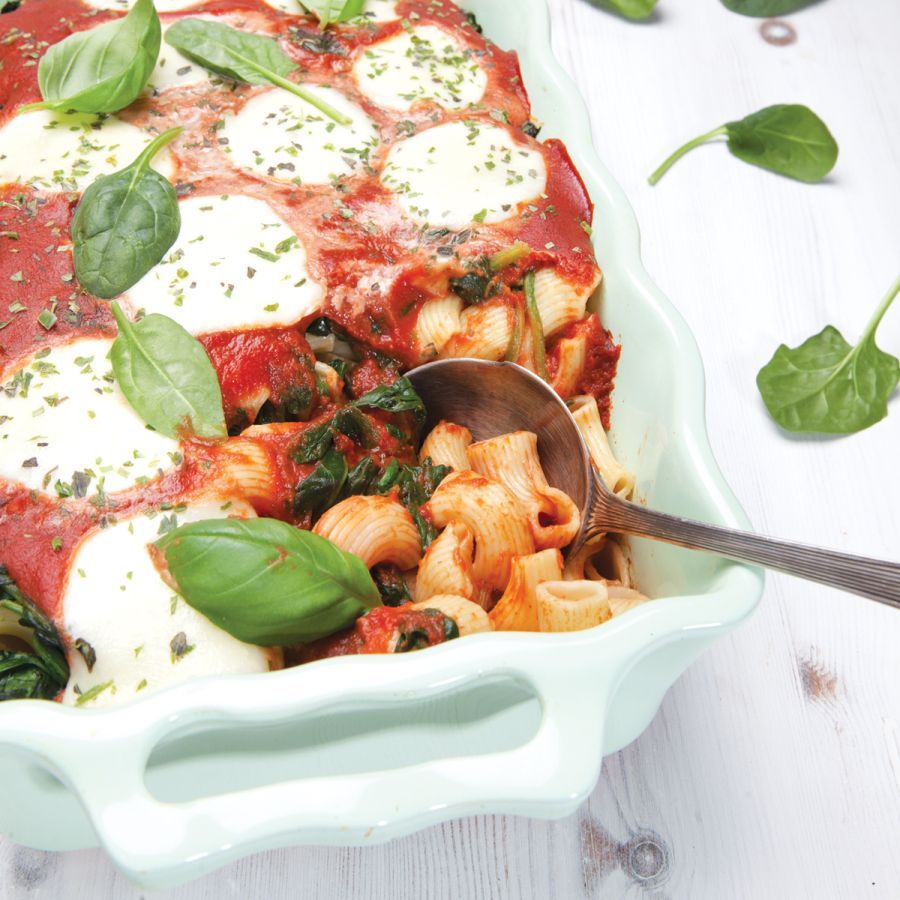 Vegetarische pastaschotel