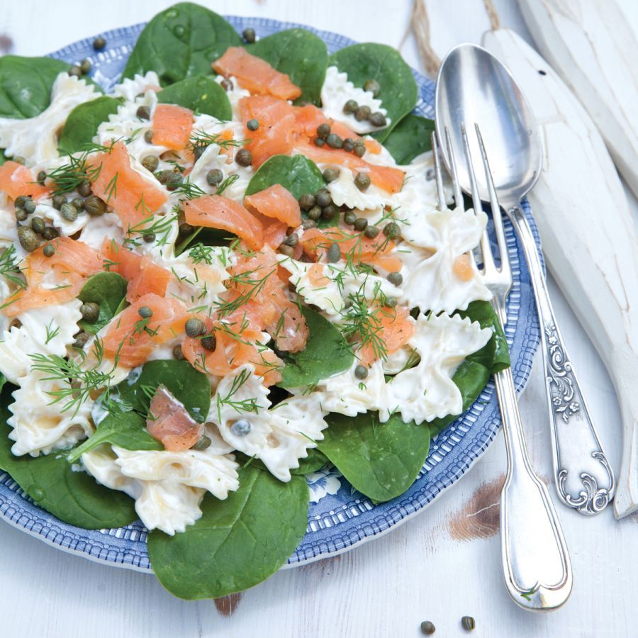 Pastasalade met zalm