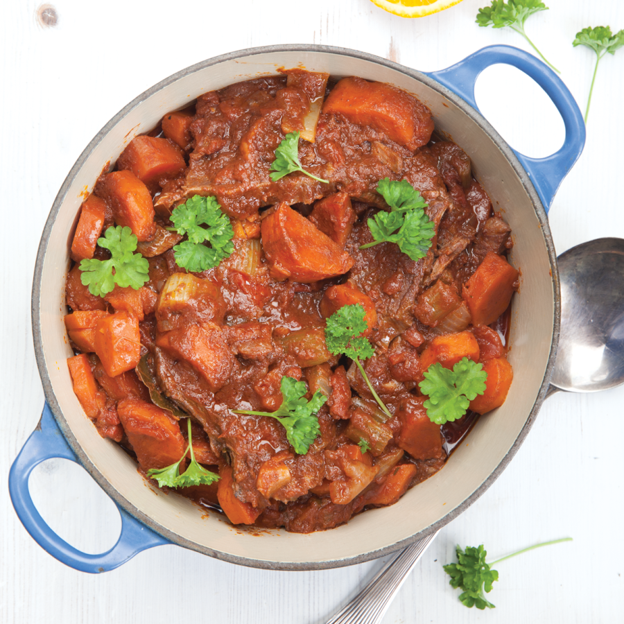 Runderstoofpot met sinaasappel
