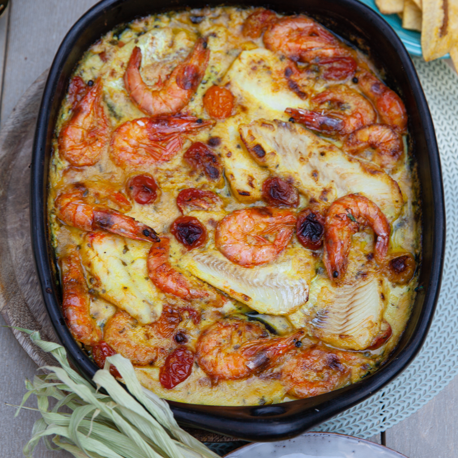 Vis stoofschotel uit de oven