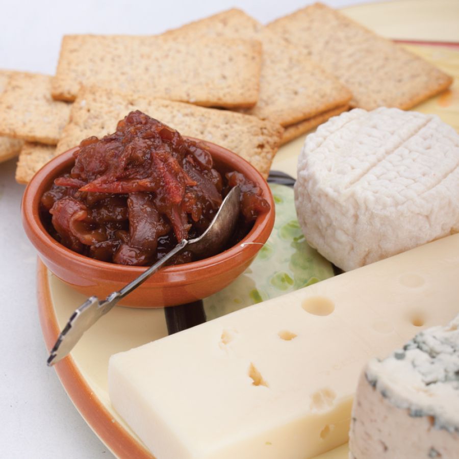 Kaasplankje met tomatenchutney