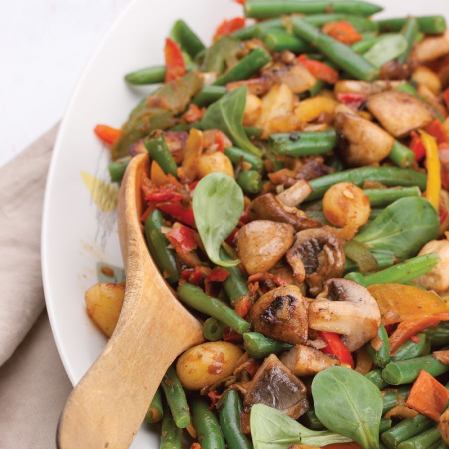 Wokgerecht voor op de skottelbraai