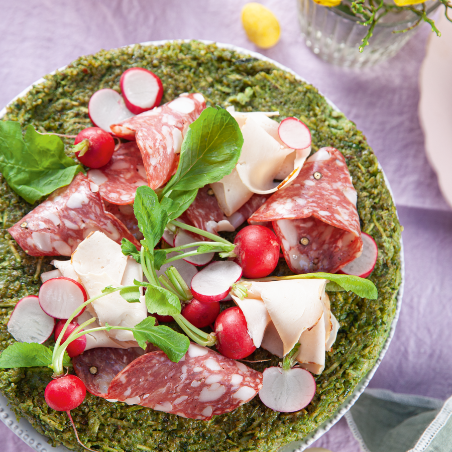 Frittata met venkel, aardappel en spinazie