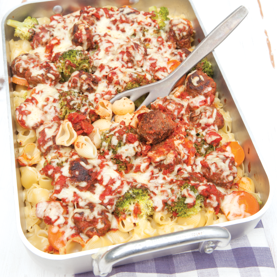 Ovenschotel met gehakt en groenten