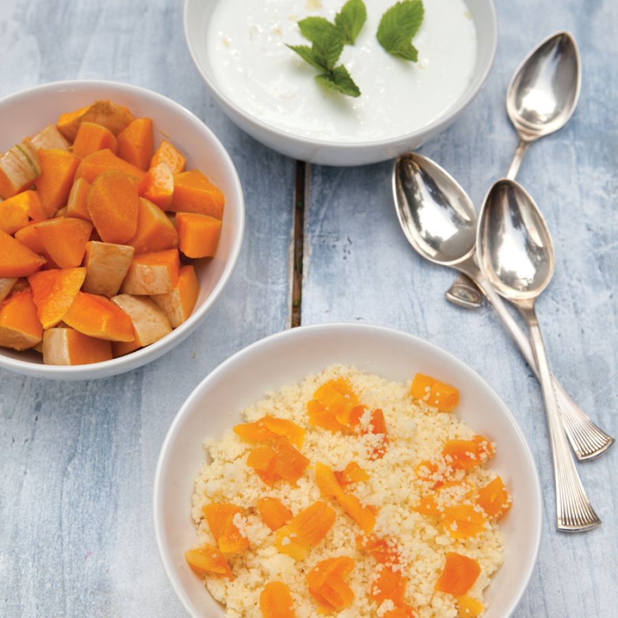Pompoen met couscous 