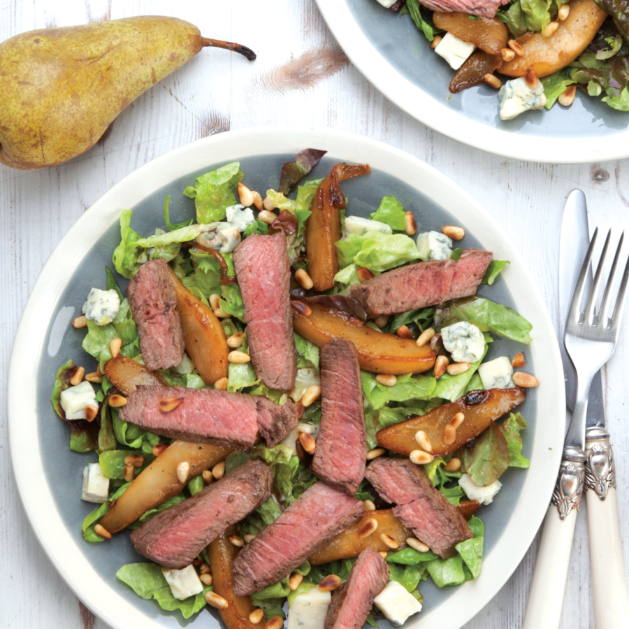 Biefstuk met warme salade