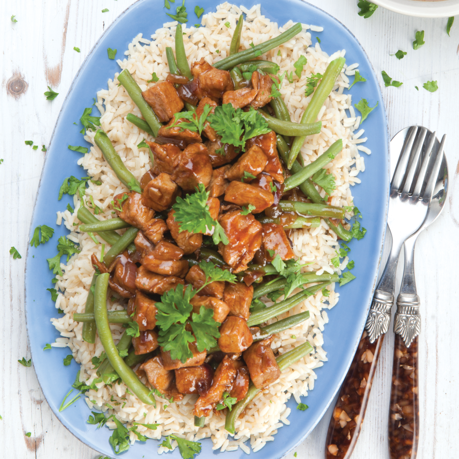 Babi ketjap hamlappen