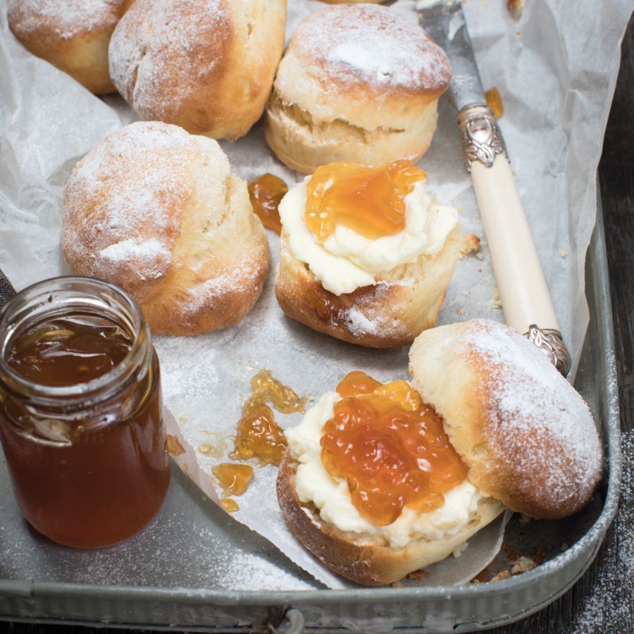 Gelei van Earl grey thee