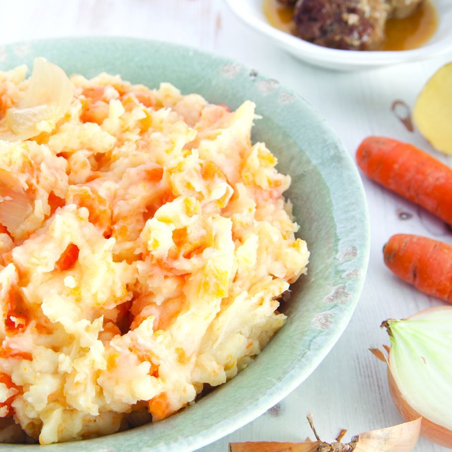 Hutspot met gehaktballetjes