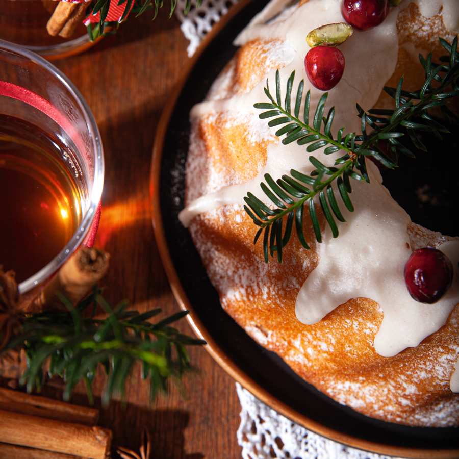 Tulbandje met limoenglazuur