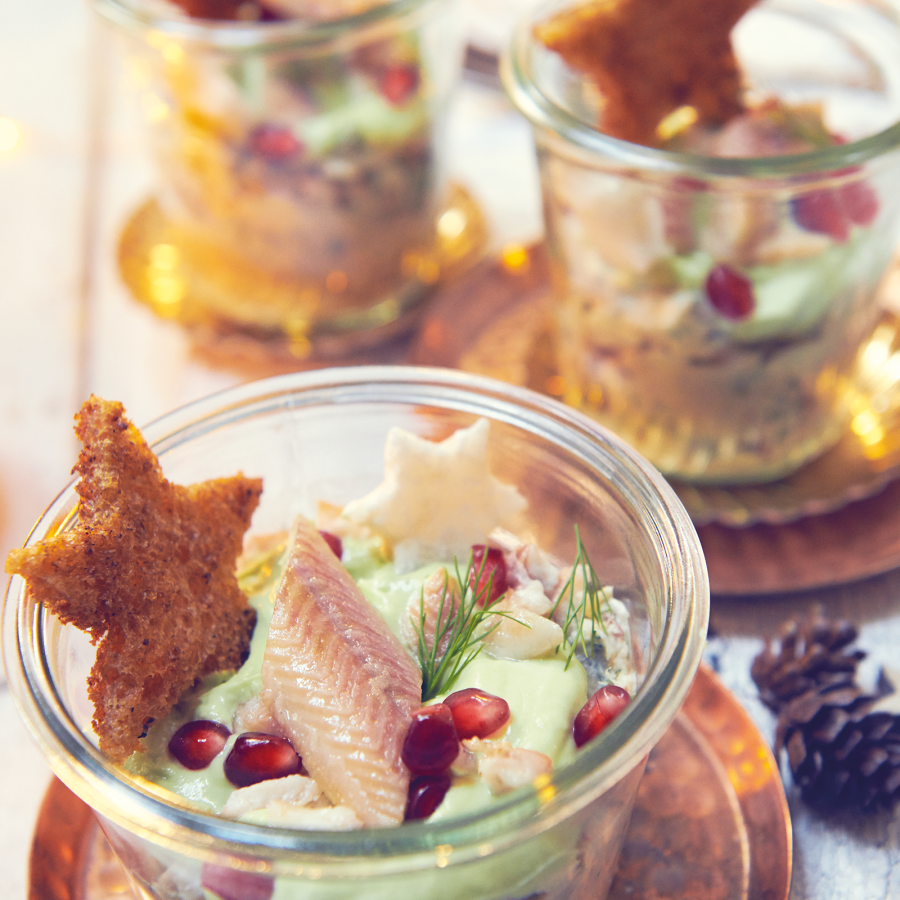 Makreelmousse met avocado