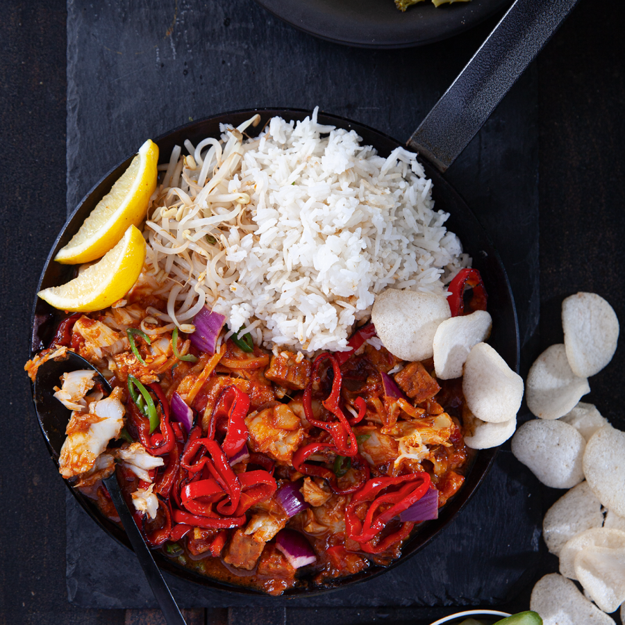 Ikan Bali vis met zoetzure saus