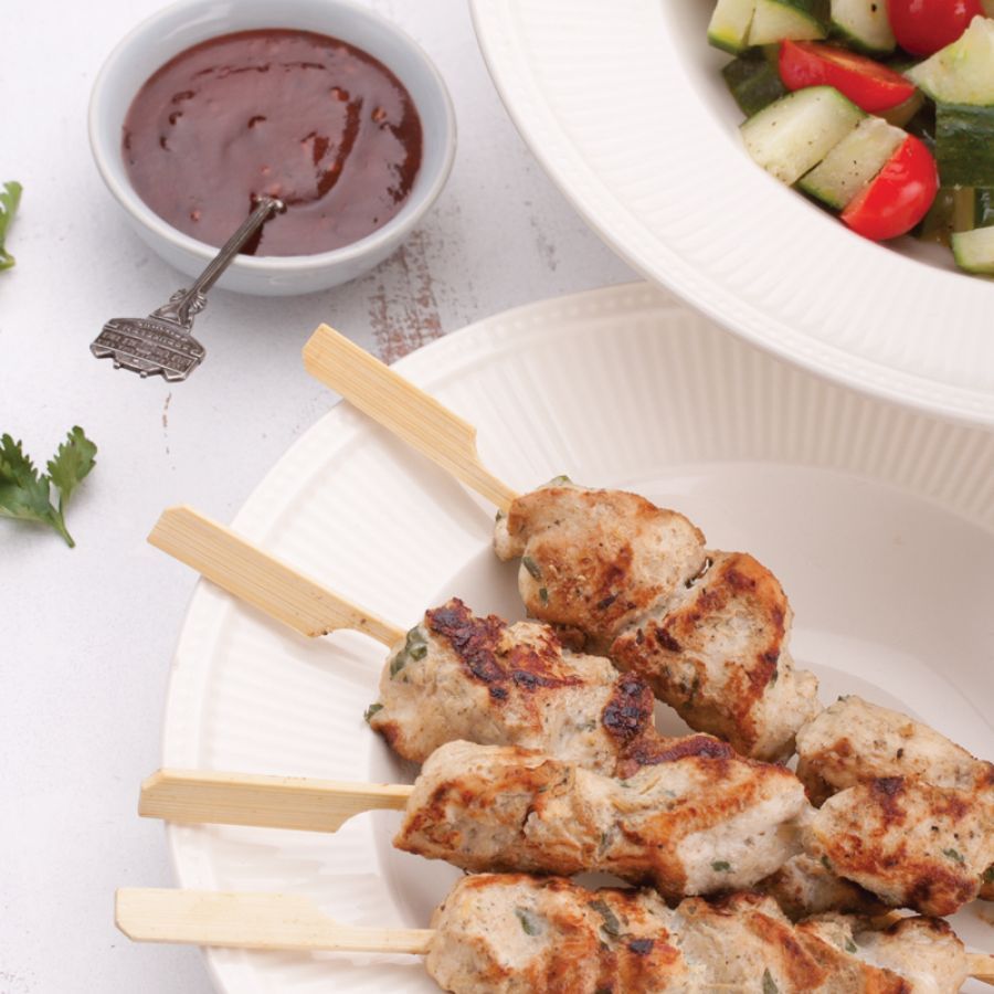 Gegrilde kipspiesjes