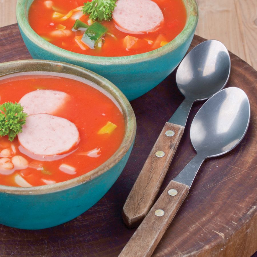 Wintersoep met rookworst