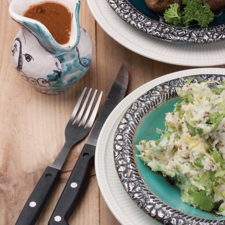 Andijviestamppot met slavinken