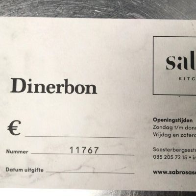 Geef een dinerbon van Sabrosa als kerstcadeau