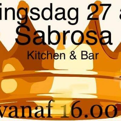 Sabrosa is Koningsdag open!!
