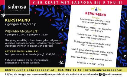 Kerst bij Sabrosa