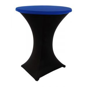 Statafelrok stretch, zwart/blauw
