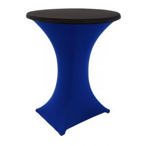 Statafelrok stretch, blauw/zwart
