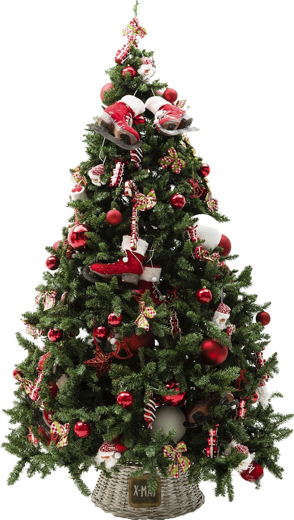 versierde kerstboom (h)270 cm. huren? Van der Scho t Partyverhuur ...