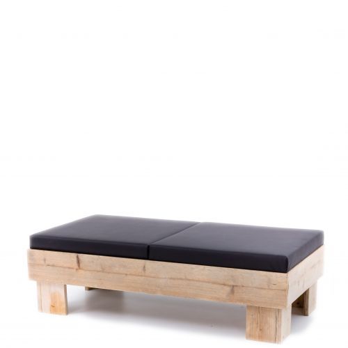 Loungebank Pure Wood 160x80x(h)50 cm.