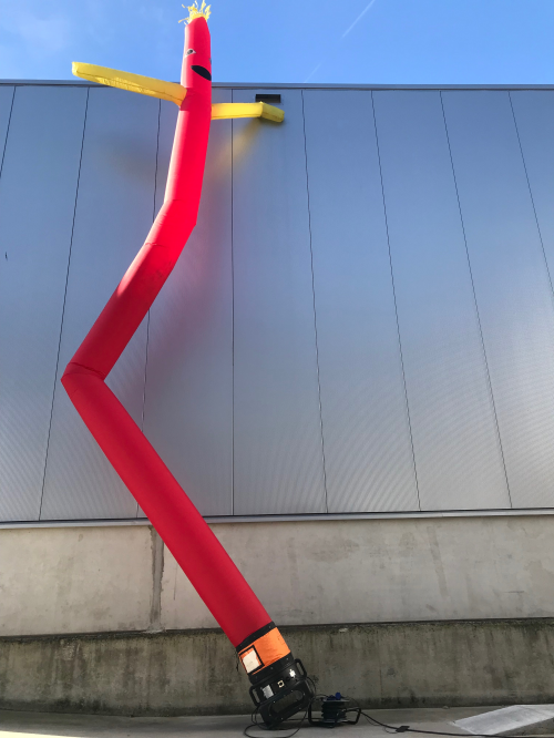 Skydancer 10 meter rood/geel