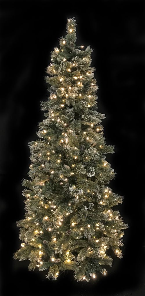 Kerstboom snowy (h)213 cm.