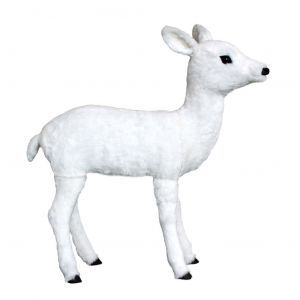 Hert  wit (h)90x(l)82 cm.