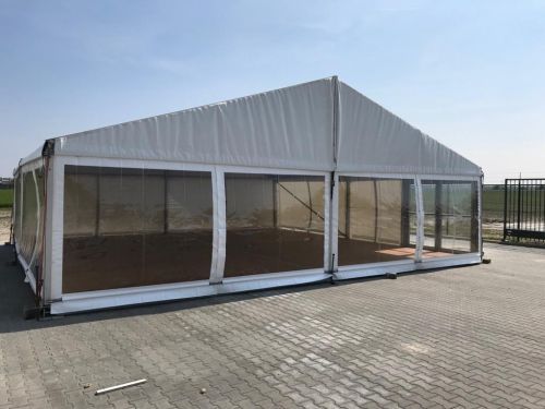Tent Alu-hal wit 10x25 mtr. (excl. vloer)