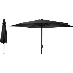 Parasol 300 cm. zwart (incl. voet)