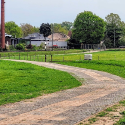 Het nieuwe wandelpad is in gebruik